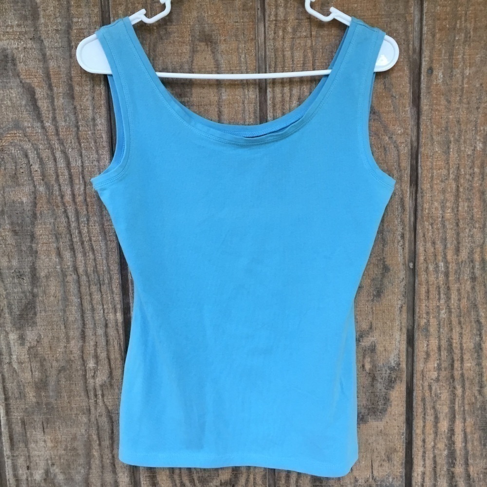 Free Blue Cotton Tank Top New With Tags